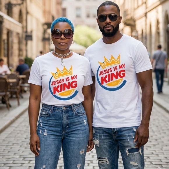 Graphic T-Shirt JESUS IS MY KING Unisex - Picture 2 of 6